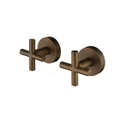 Antique Brass Cross Handle Taps ABX-406