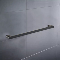 Cora Single Towel Rail 600mm Matt Black 5301-600-MB