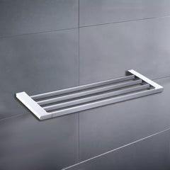 Cora Towel Rack Chrome & White 5303-600-CW