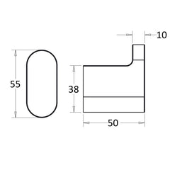 Cora Robe Hook Brushed Nickel 5306-BN