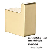 Ceram Robe Hook Brushed Gold 55606-BG