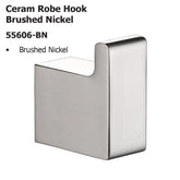 Ceram Robe Hook Brushed Nickel 55606-BN