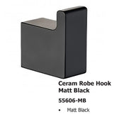 Ceram Robe Hook Matt Black 55606-MB