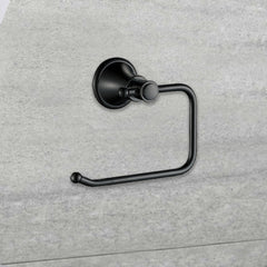 Clasico Vintage Paper Holder in Matt Black - 66504MB