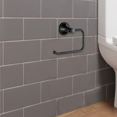 Clasico Vintage Paper Holder in Matt Black - 66504MB
