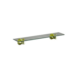 Clasico Vintage Glass Shelf in Brushed Gold - 66509BG