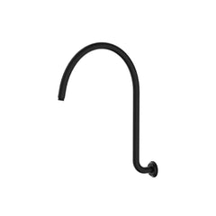 Clasico Round Matt Black High-Rise Shower Arm Brass -PRY028MB