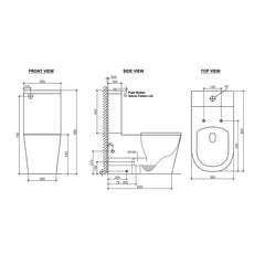 Disabled Compliant Back To Wall Rimless Toilet Suite Wellness Care