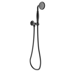 Clasico Vintage Hand shower On Wall Outlet Bracket in Matt Black - HPA868-101-1MB