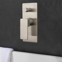 Ceram Wall Mixer with Diverter Brushed Nickel HYB636-501BN