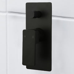 Ceram Wall Mixer With Diverter Matt Black HYB636-501MB