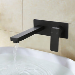 Ceram Wall Basin Mixer Matt Black HYB636-601LF-MB
