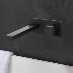 Ceram Wall Basin Mixer Matt Black HYB636-601LF-MB