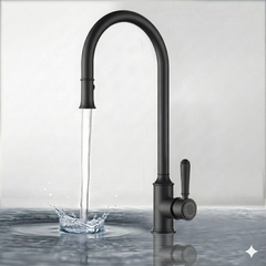 Clasico Pull Out Sink Mixer Matt Black HYB868-103-MB