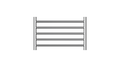 Allegra 5 Bar Heated Towel Rail JY-3350-CH