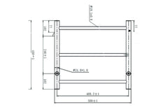 Avid 3 Bar Heated Towel Rail JY-R300-GM