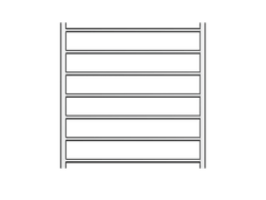 Allegra 7 Bar Heated Towel Rail JY-3328-CH