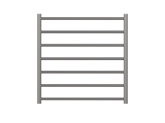 Allegra 7 Bar Heated Towel Rail JY-3328-GM
