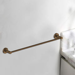Antique Brass Single Towel Rail 600mm M101F
