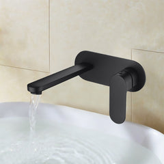 Cora Wall Basin Mixer Matt Black PBR3003LF-B