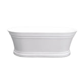 1700mm Hampton Matt White Freestanding Bath 5045-1700MW