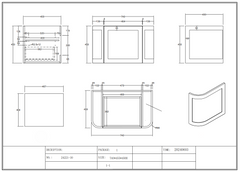 Curved Shaker Wall Hung Matt White Vanity Unit 750mm WH24221-750_MW