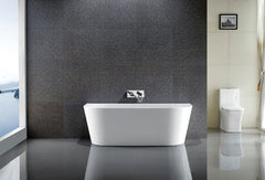 1700mm Miranda Back to Wall Freestanding Bath