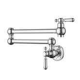 Clasico Kitchen Wall Pot Filler Lead Free - Chrome HYB868-106LF