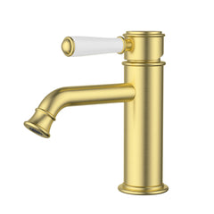 Clasico Basin Mixer Ceramic Handle Brushed Gold HYB868-203A-BG