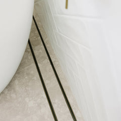Aluminium Slimline Tile Insert Shower Drain Antique Brass - Takes Tiles Up To 20mm