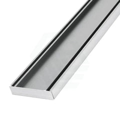 Custom Made Slimline Tile Insert Shower Drain Brush Nickel 300-3000x100x21mm