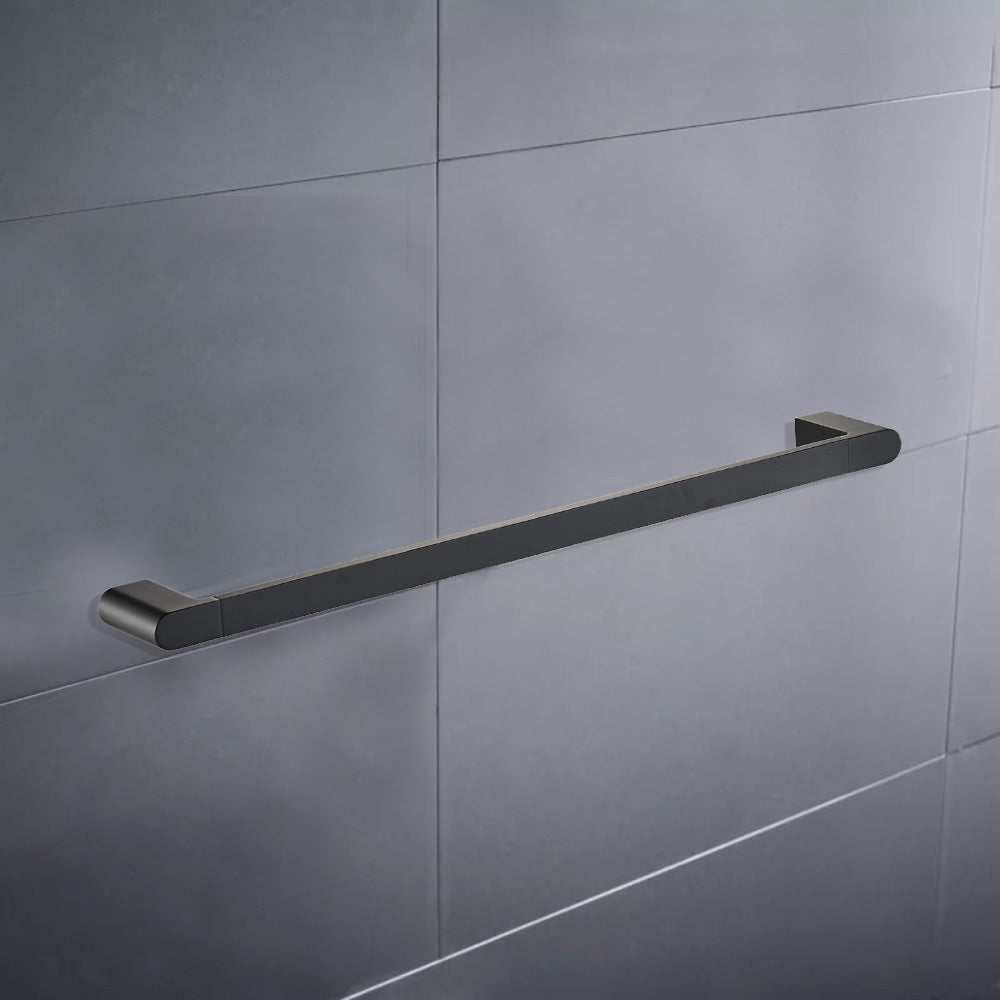 Cora Single Towel Rail 600mm Matt Black 5301-600-MB