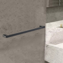 Cora Single Towel Rail 600mm Matt Black 5301-600-MB