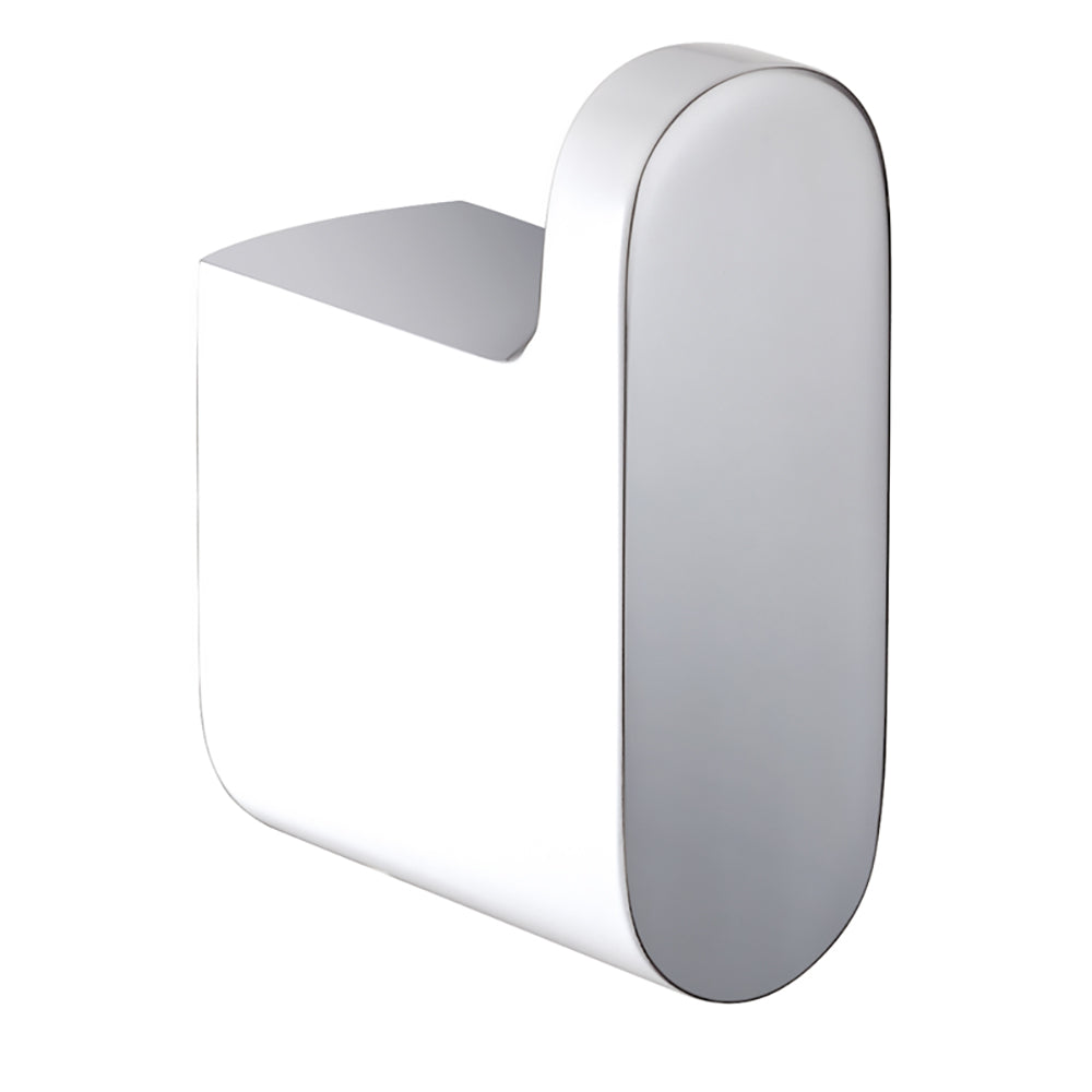 Cora Robe Hook Chrome & White 5306-CW