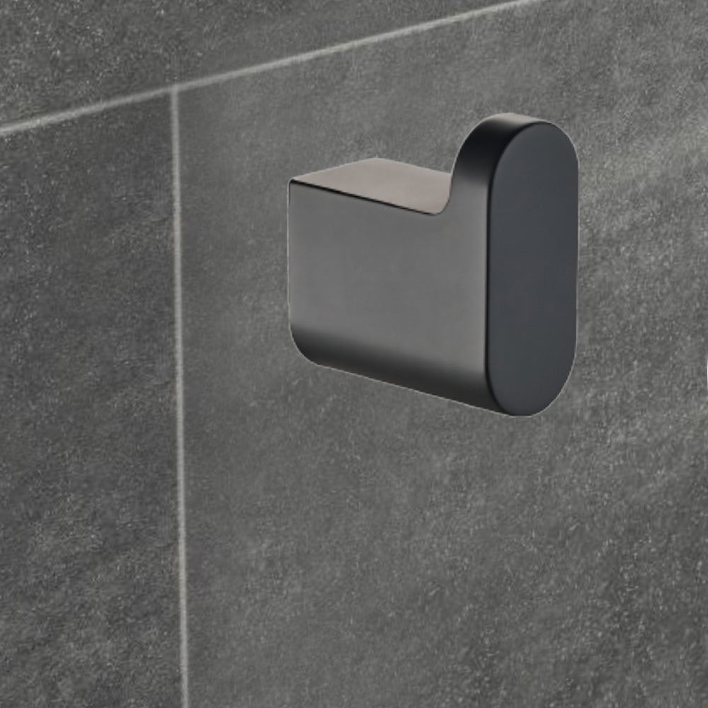 Cora Robe Hook Matt Black 5306-MB
