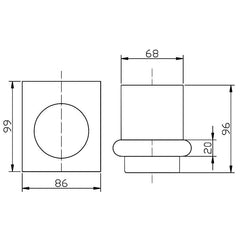 Cora Tumbler Holder 5307-2