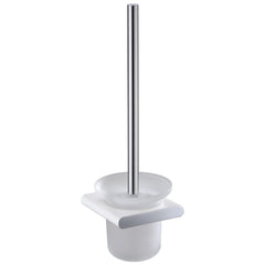 Cora Toilet Brush Holder Chrome & White 5308-CW