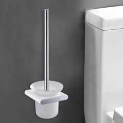 Cora Toilet Brush Holder Chrome & White 5308-CW