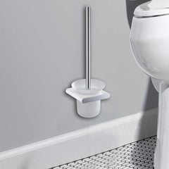 Cora Toilet Brush Holder Chrome & White 5308-CW