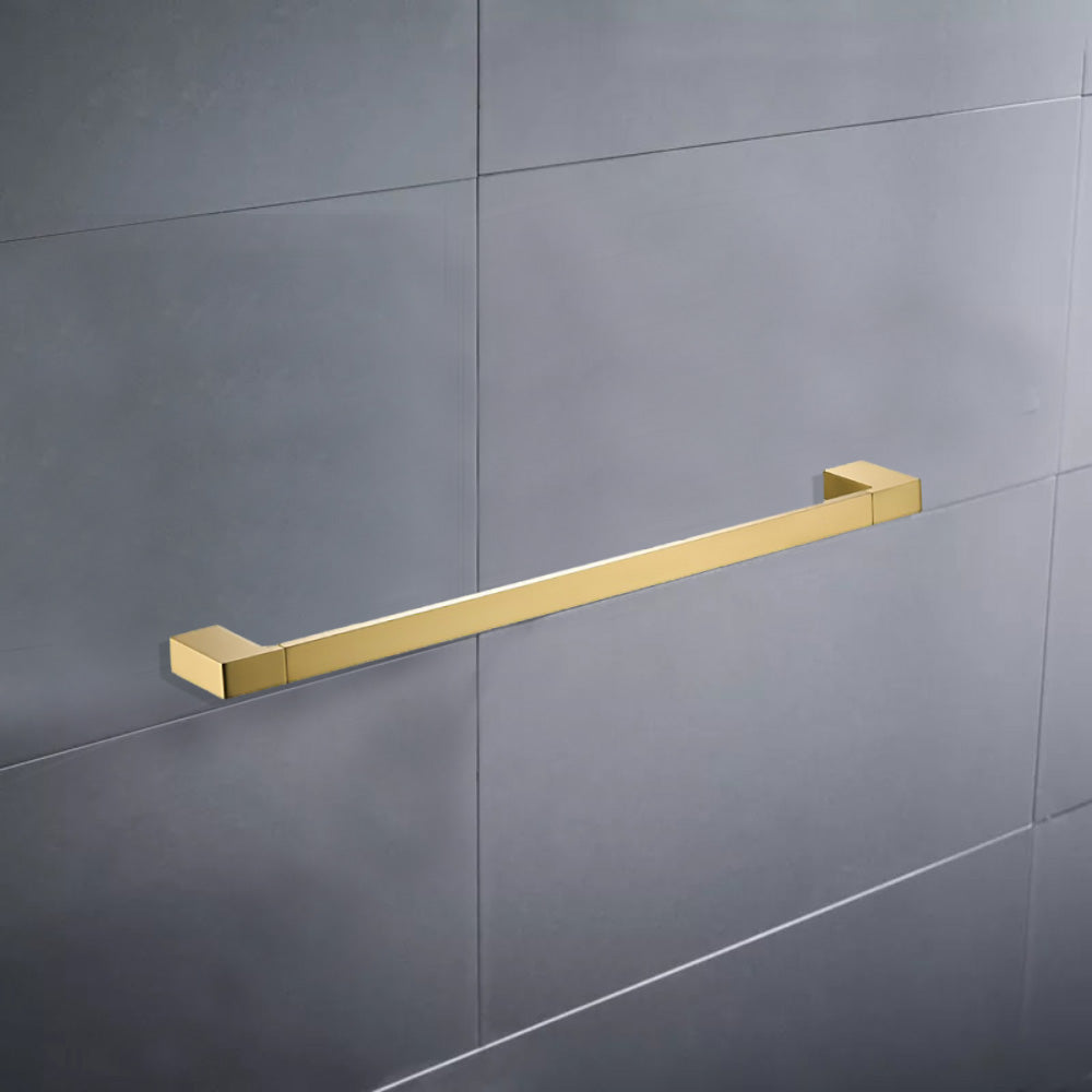 Ceram Single Towel Rail 800mm Brushed Gold 55601-800-BG