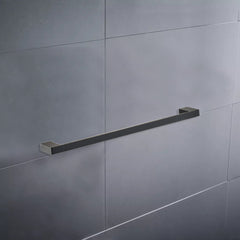 Ceram Single Towel Rail 800mm Matt Black 55601-800-MB