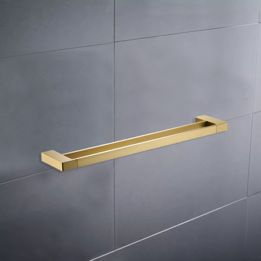 Ceram Double Towel Rail 600mm Brushed Gold 55602-600-BG