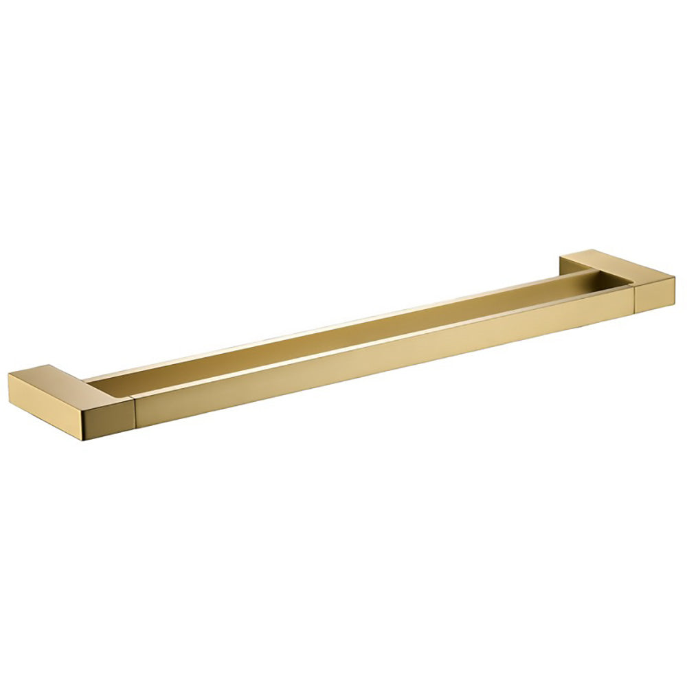 Ceram Double Towel Rail 800mm Brushed Gold 55602-800-BG