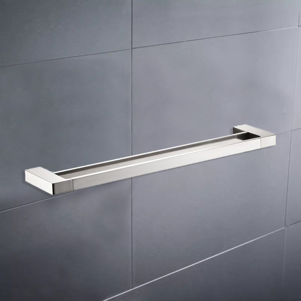 Ceram Double Towel Rail 800mm Brushed Nickel 55602-800-BN