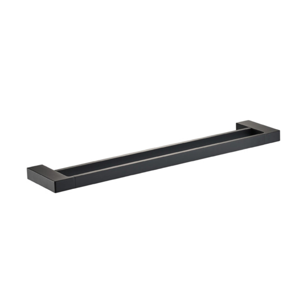 Ceram Double Towel Rail 800mm Matt Black 55602-800-MB