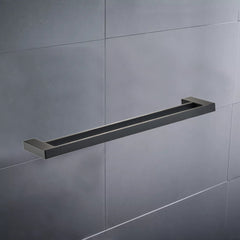 Ceram Double Towel Rail 800mm Matt Black 55602-800-MB