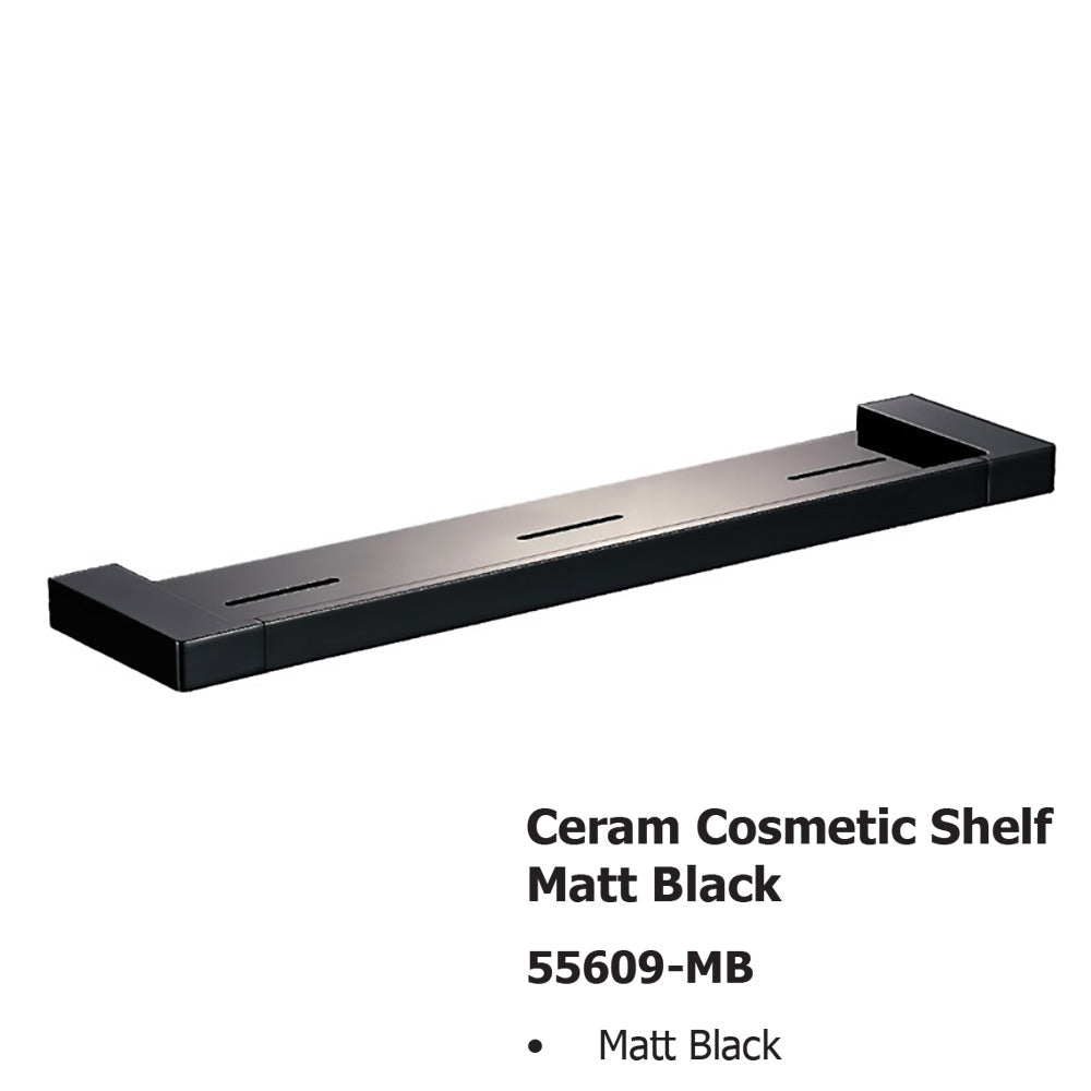 Ceram Cosmetic Shelf Matt Black 55609-MB
