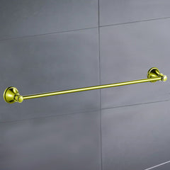 Clasico Vintage Single Towel Rail 600mm in Brushed Gold - 66501-600BG
