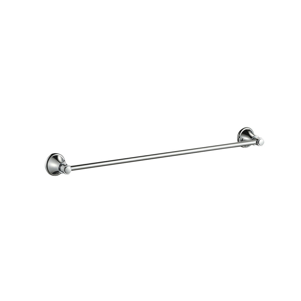 Clasico Vintage Single Towel Rail 600mm in Brushed Nickel - 66501-600BN