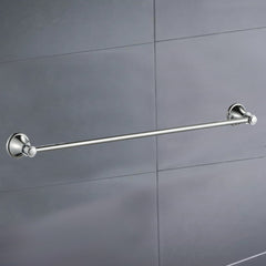 Clasico Vintage Single Towel Rail 600mm in Brushed Nickel - 66501-600BN